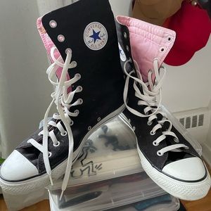 Converse 9” tall high tops.